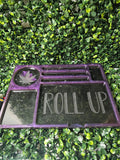 Black & Purple Roll Tray