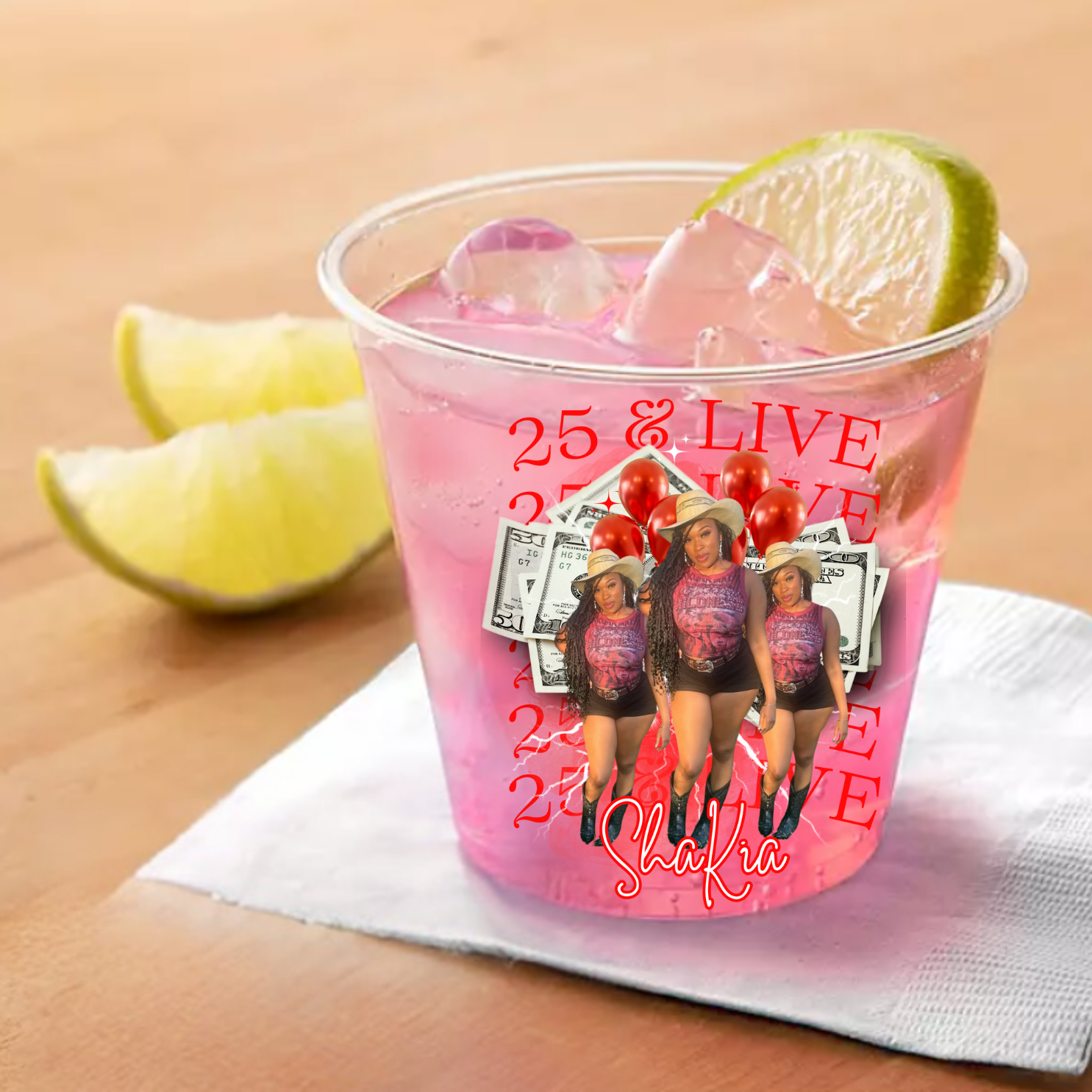 9 oz Personalized Clear Celebration Cups