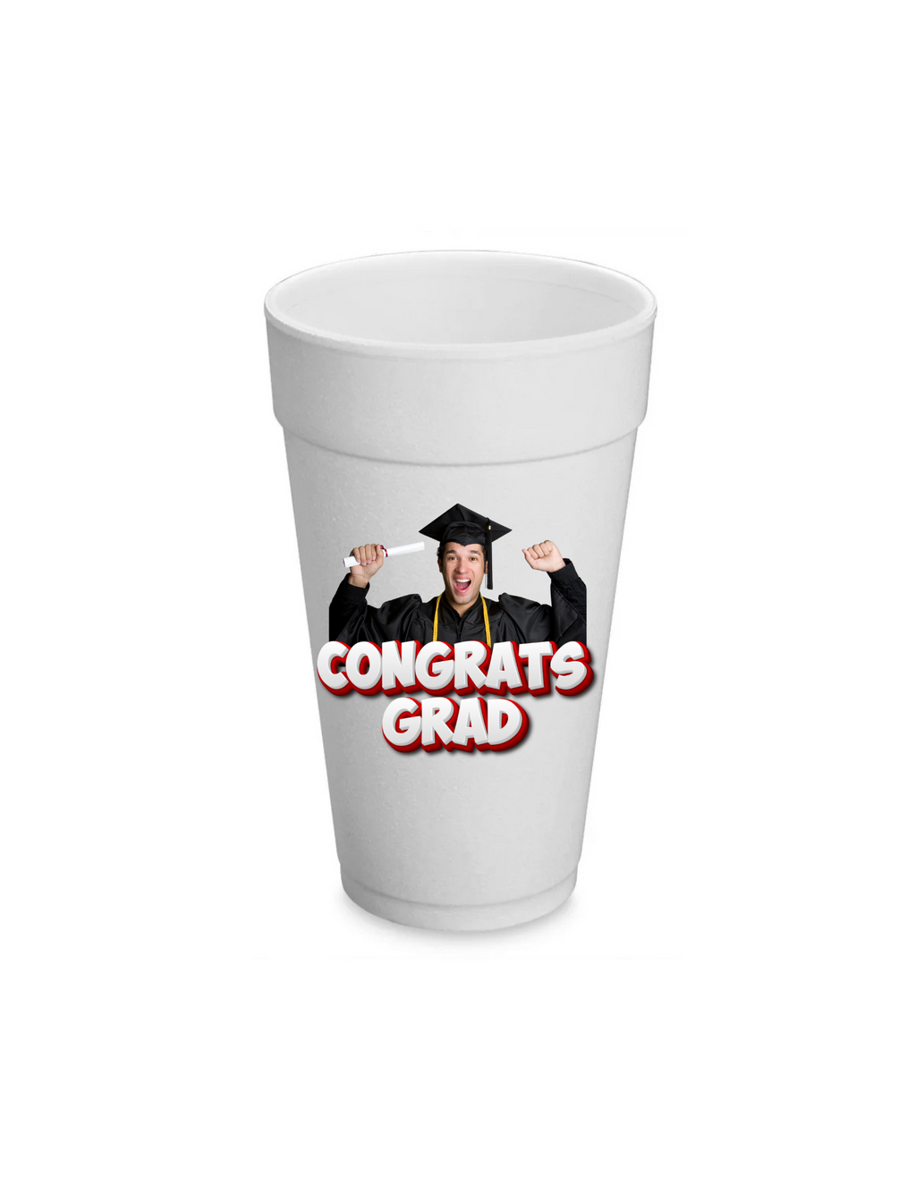 20 oz Personalized Styrofoam Celebration Cups