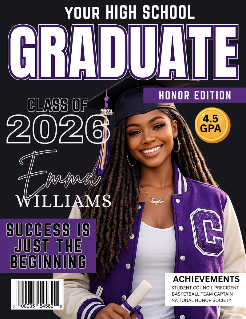 Signature Graduation Magazine Template – Free Download