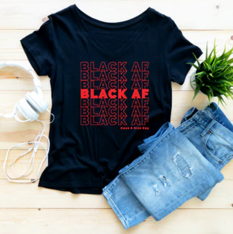 Black AF Screen Print T-shirt