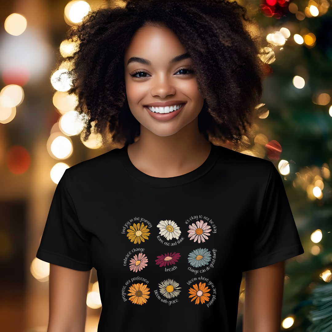 Wildflower Women Tee - Floral & Feminine Casual Style