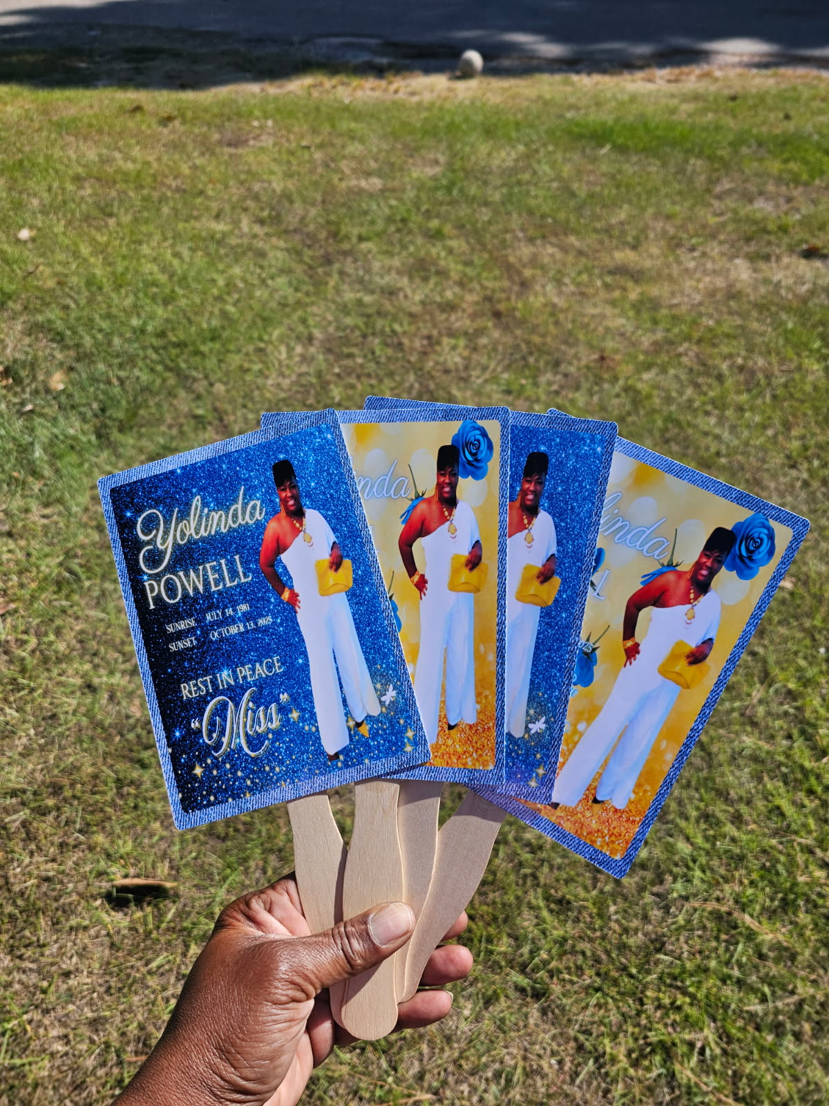 Custom Personalized Fan – 5x7 Square