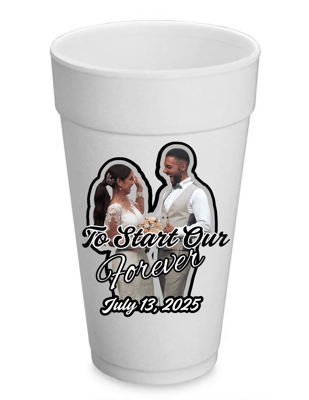 20 oz Personalized Styrofoam Celebration Cups