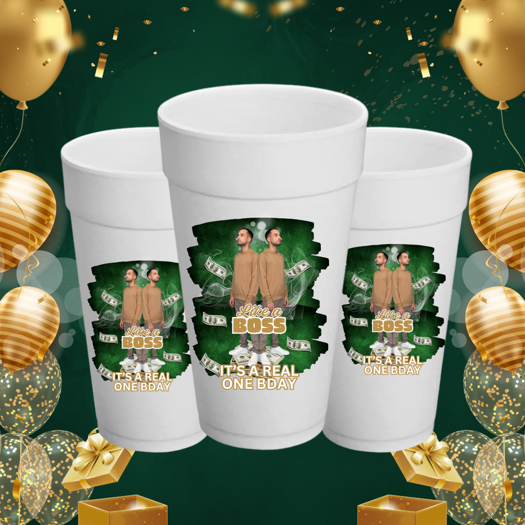 20 oz Personalized Styrofoam Celebration Cups